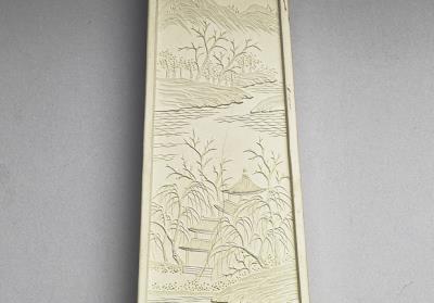 图片[2]-“Spring dawn at Su causeway” inkstick, Qing dynasty, Qianlong reign (1736-1795)-China Archive